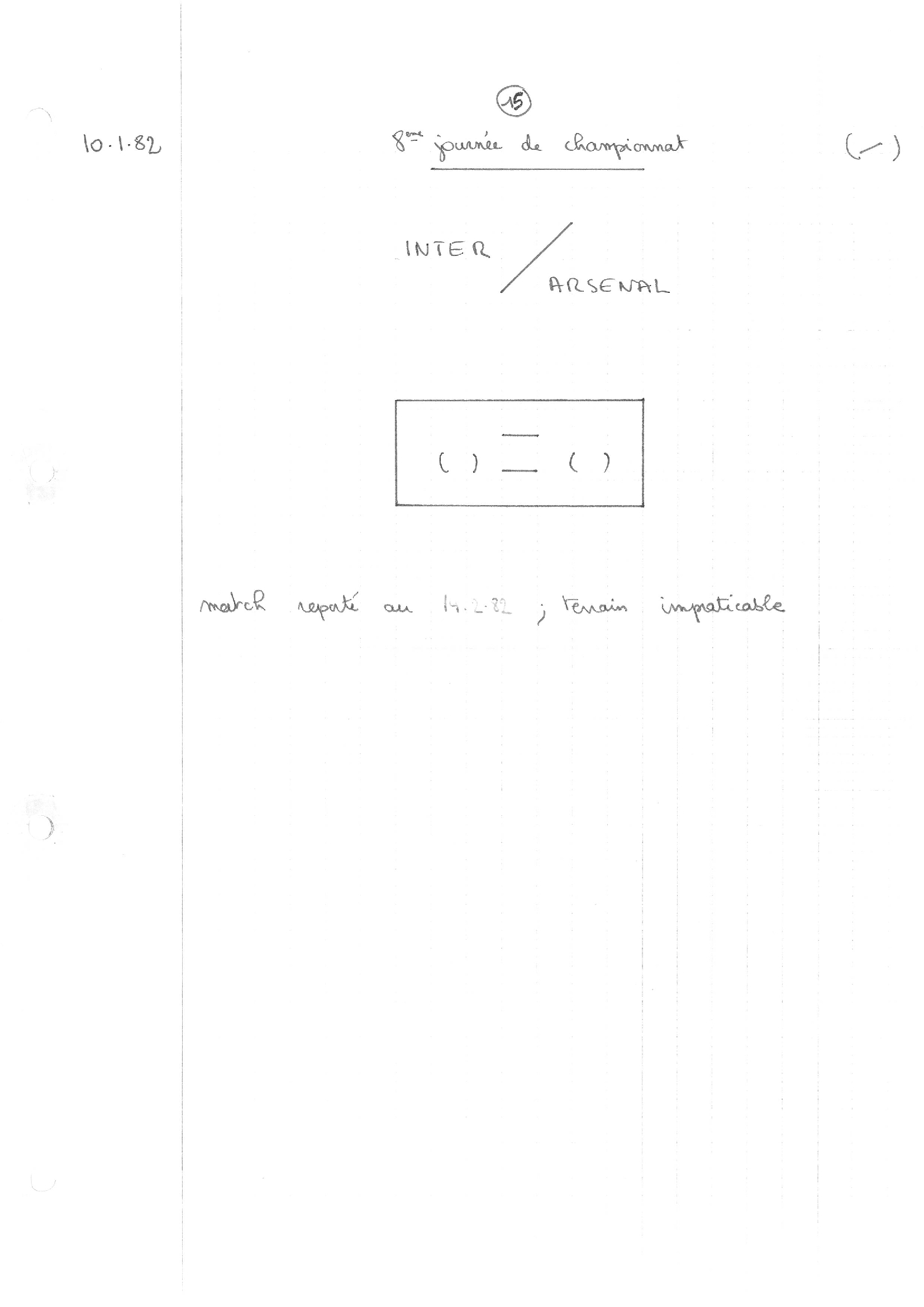 compte rendu saison 81-82