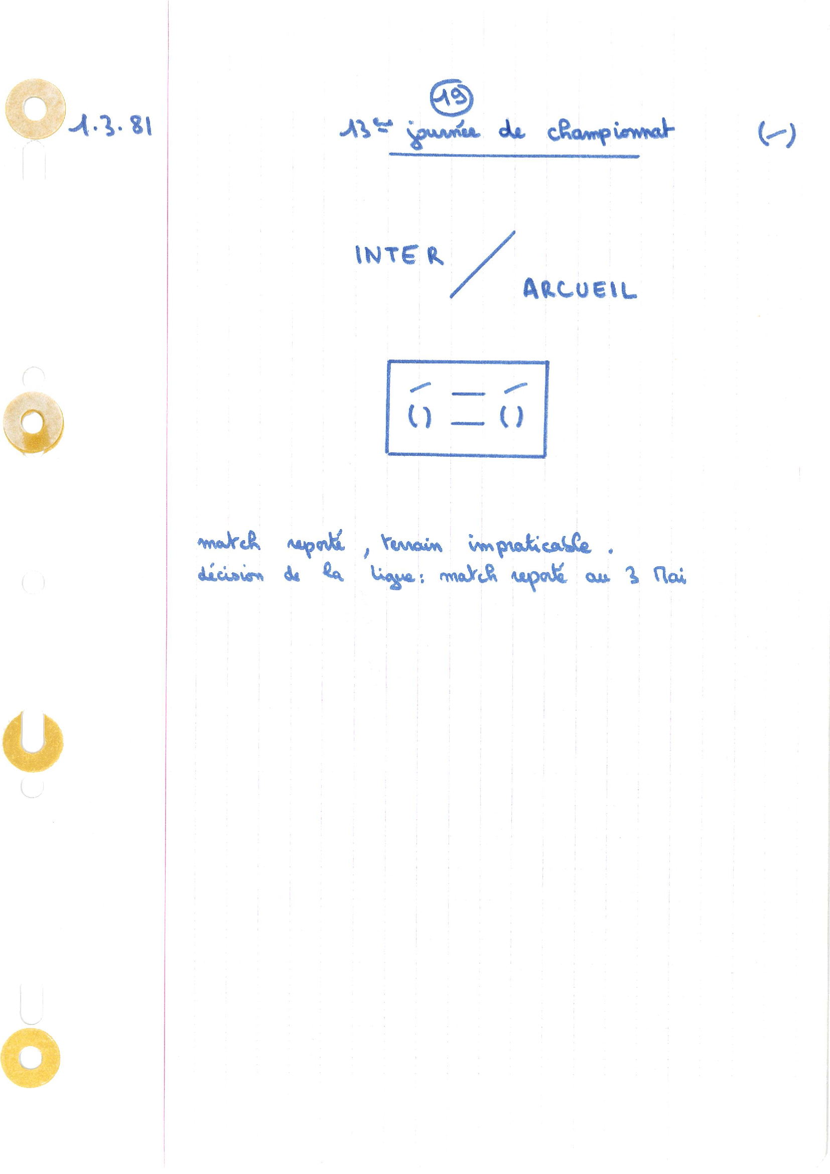 compte rendu saison 80-81